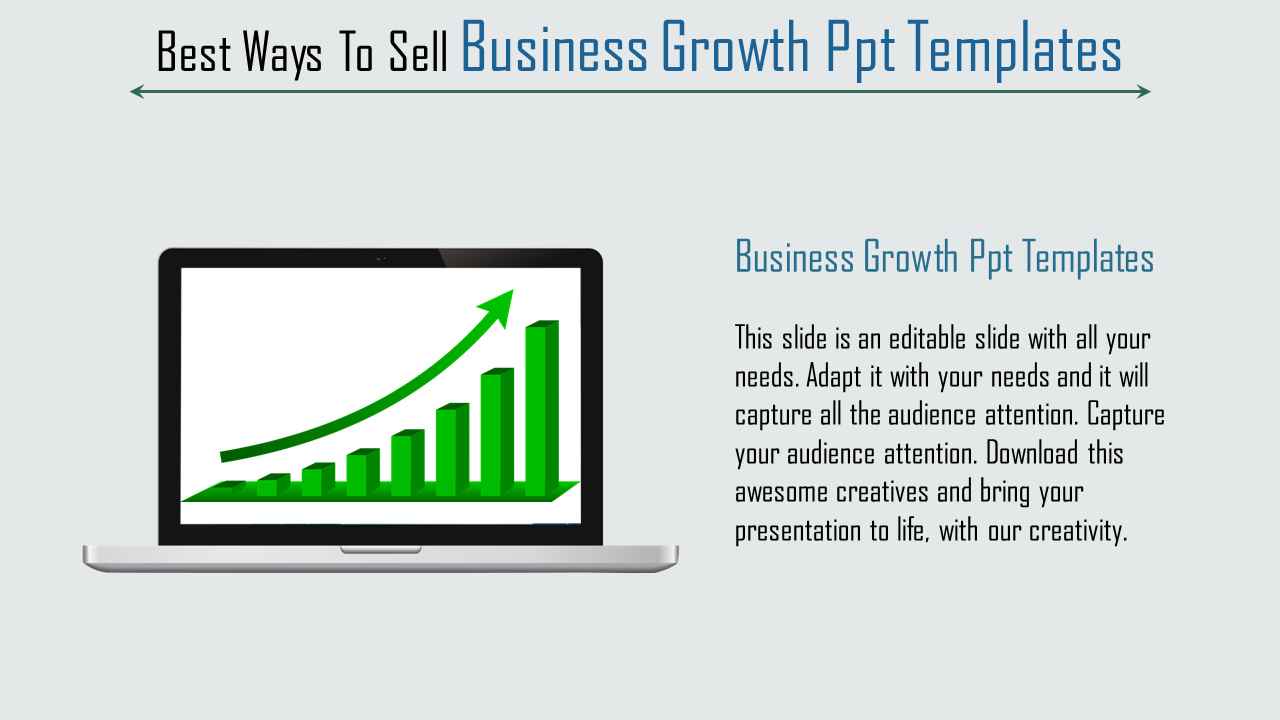 Stunning Business Growth PPT Templates-Graph Model